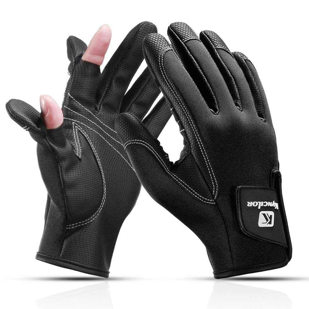 ARBOT Waterproof Fishing Gloves for Men & Women - Windproof Neoprene Gloves with Touchscreen Compatibility - Perfect for Fishing, Photography & Outdoor Activities