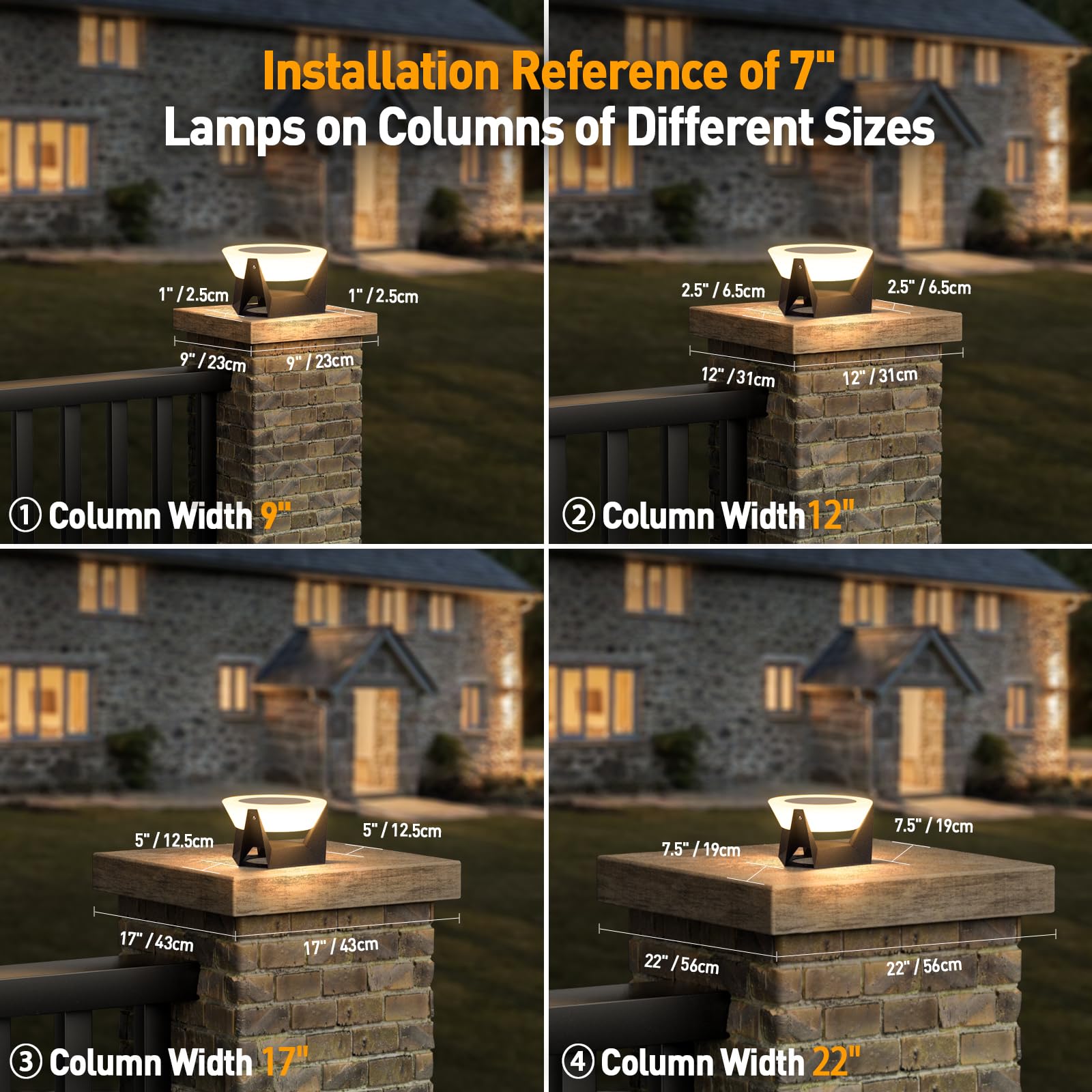 Solar Post Lights 7.1