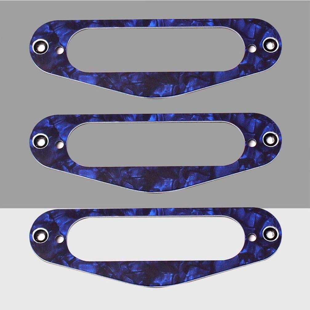 EXCEART 3-Piece Single Coil Guitar Pickup Frame Set - Replacement Plate Ring for Electric Guitars - Perfect for DIY Guitar Upgrades, Repairs, and Custom Modifications