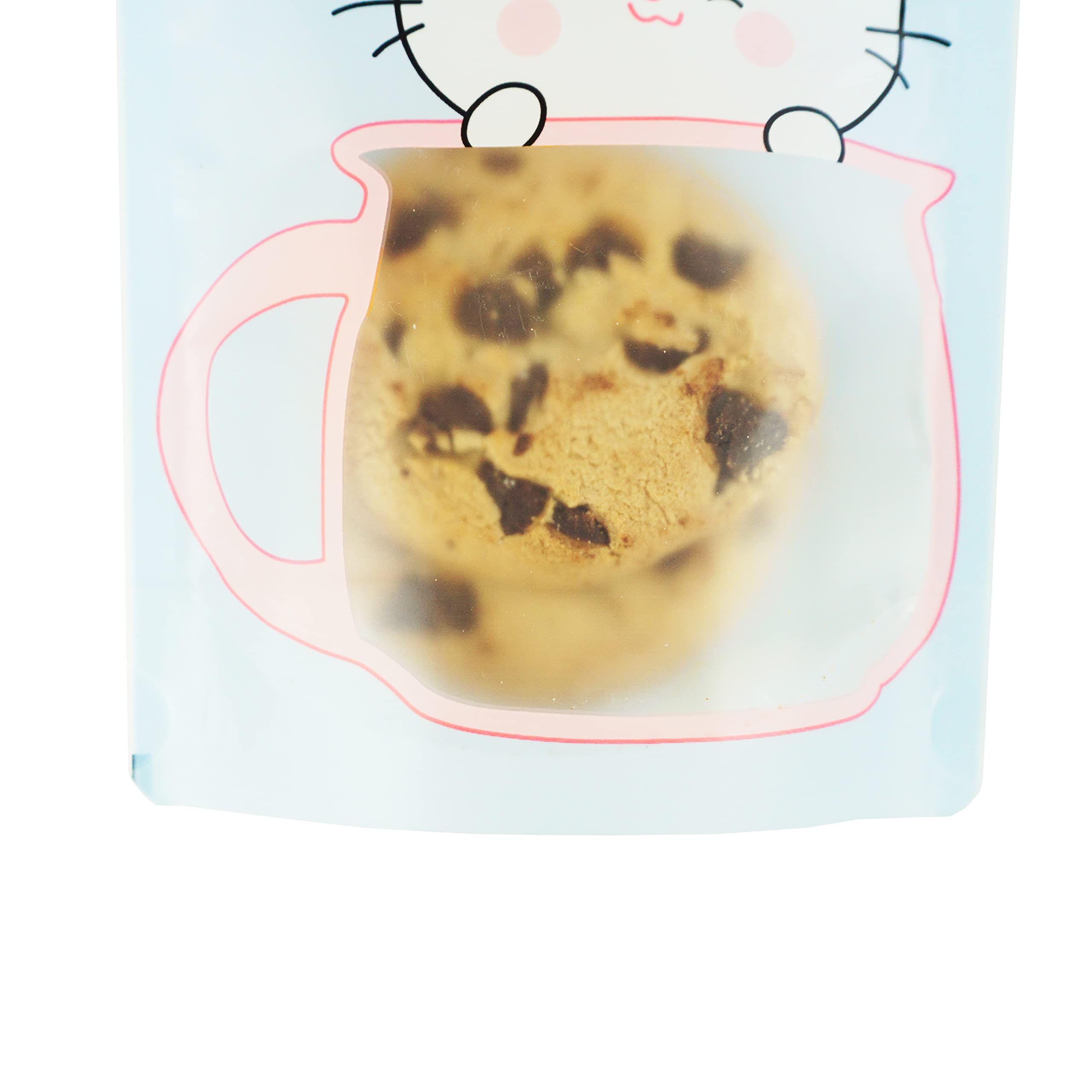 QQ Studio 100-Pack Animal Print Snack Bags with Zipper Seal - 5x7 Inch Pastel Blue Kitty Design Bakery Bags, Cookie Treat Storage Bags with Window - Perfect for Birthday Parties, Baby Showers & School Snacks