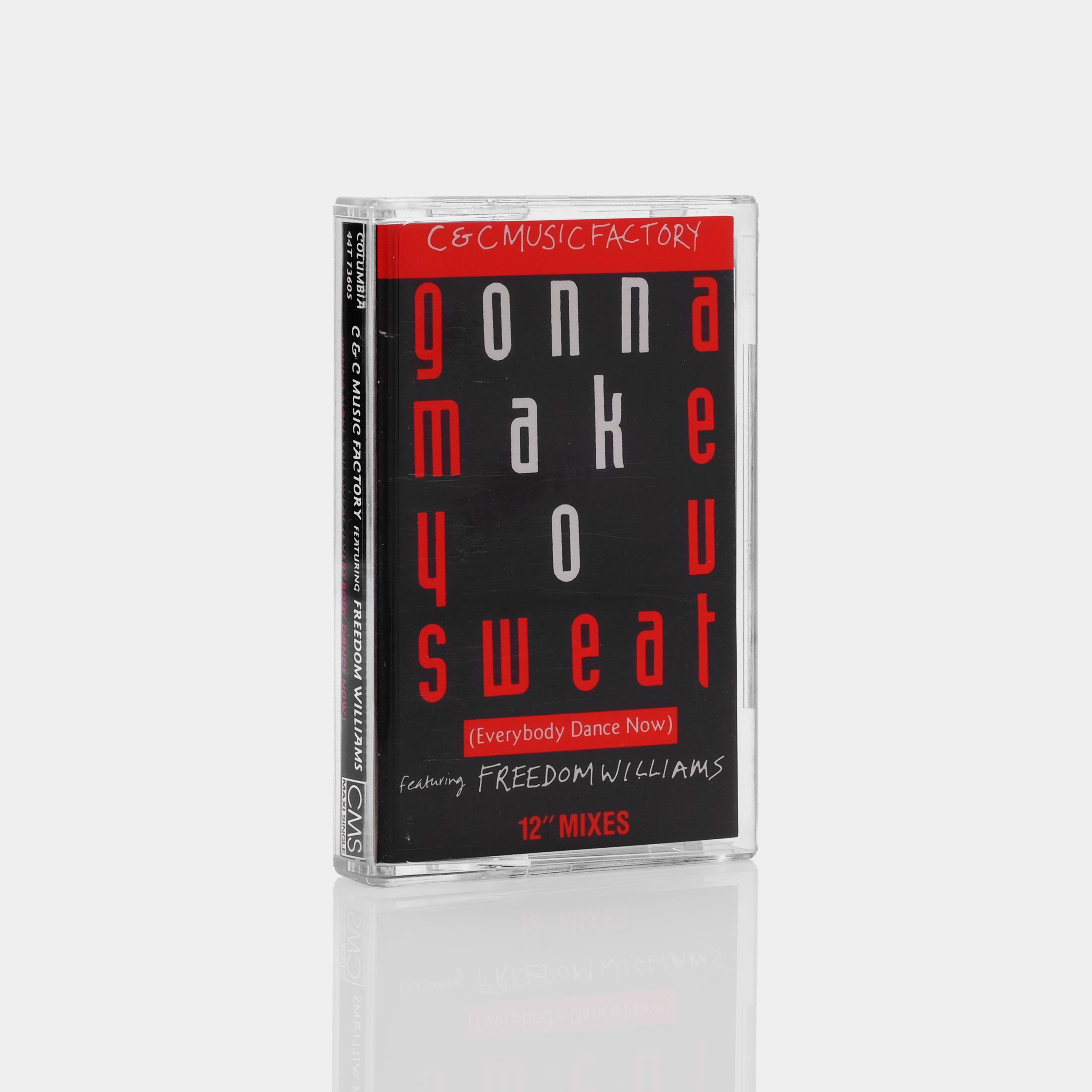 C + C Music Factory Featuring Freedom Williams - Gonna Make You Sweat (Everybody Dance Now) Cassette Tape | 90s Dance Music | Vintage Audio Collection | Perfect for Parties, Workouts & Nostalgic Listening