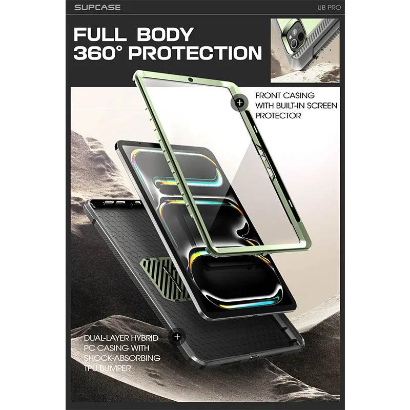 SUPCASE UB PRO Rugged Case for iPad Pro 13 (2024 Model) - Shockproof Full-Body Protection Cover for Work, Outdoor & Travel