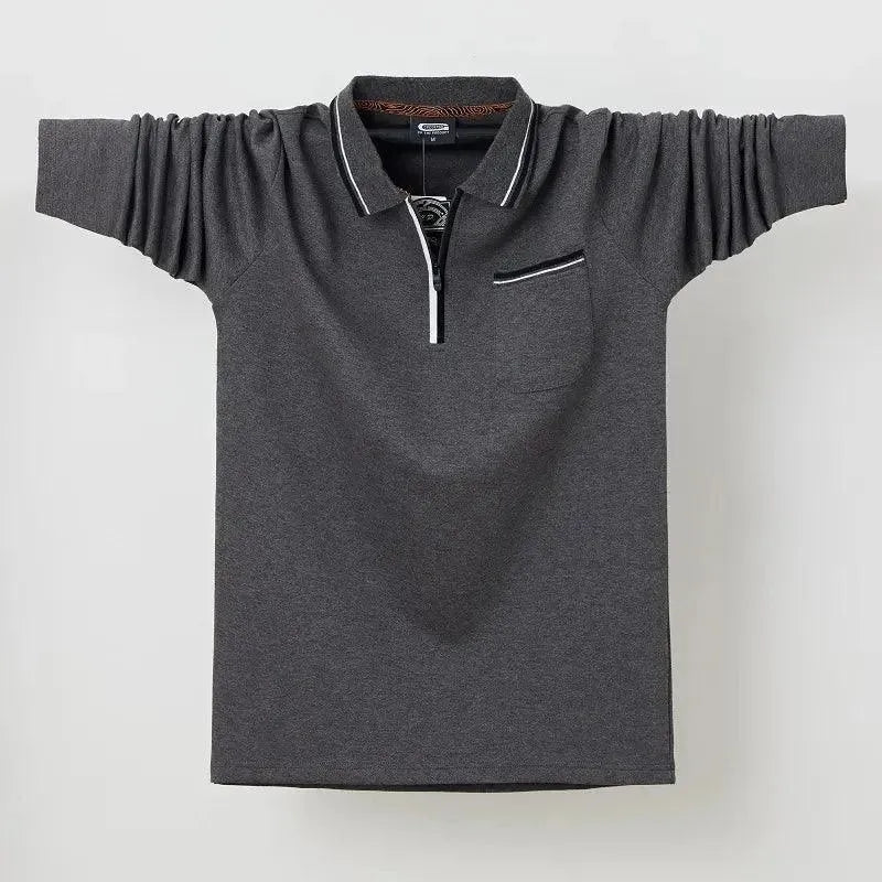 Men's Casual Polo Shirt with Chest Pocket - Comfortable Short Sleeve Cotton Shirt for Golf, Work & Everyday Wear