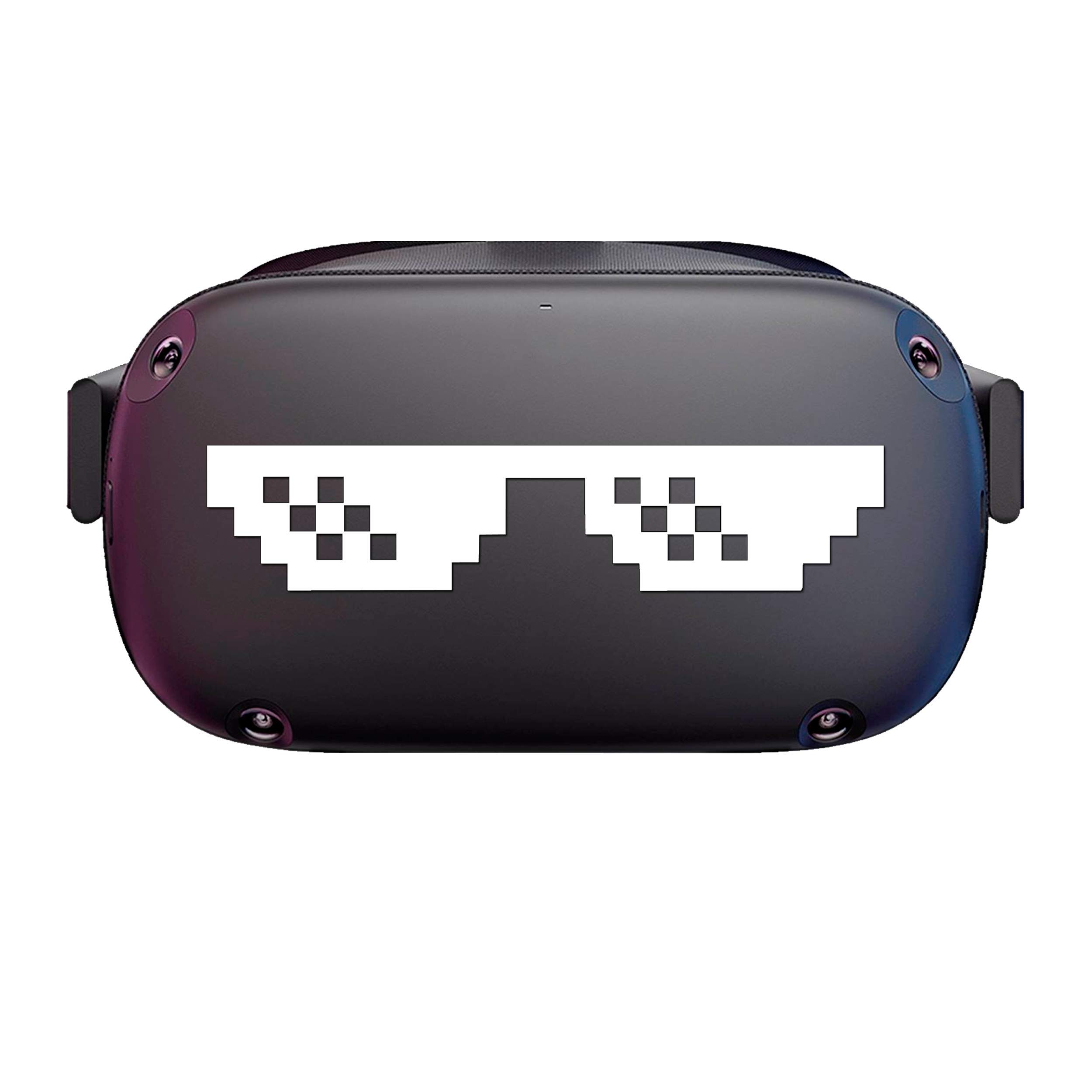 Thug Life Meme Eyes Funny Vinyl Decal Sticker for Oculus Quest 1/2, Rift & PSVR Headsets - Perfect for Gaming Accessories and VR Cosplay