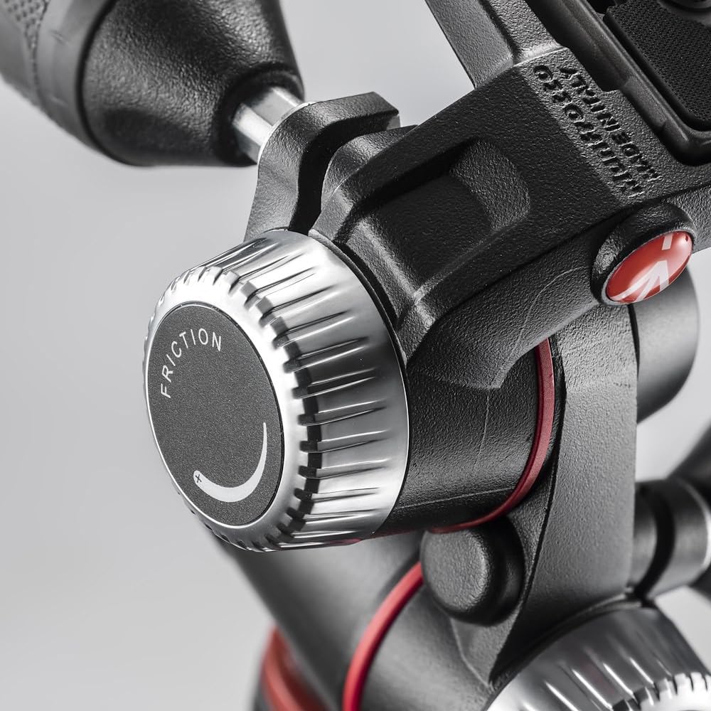 Manfrotto MHXPRO-3W X-PRO 3-Way Tripod Head with Retractable Levers & Friction Control - Aluminum Camera Tripod Head with Leveling Bubble for DSLR, Mirrorless & CSC Cameras - Perfect for Photography, Videography & Travel Shooting