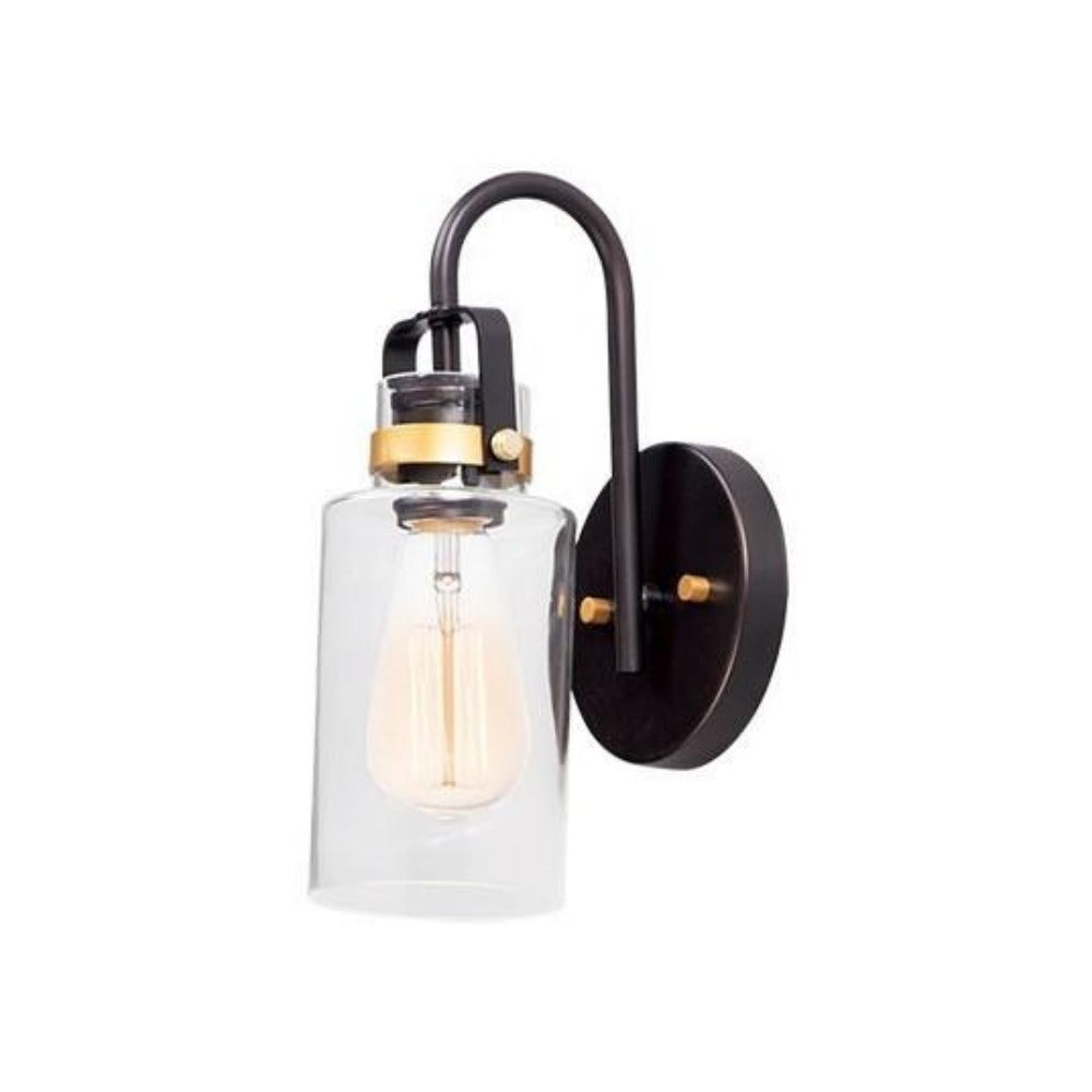 Stamos Wall Sconce Light - Modern Plug-in or Hardwired Fixture for Living Room, Bedroom & Hallway Lighting