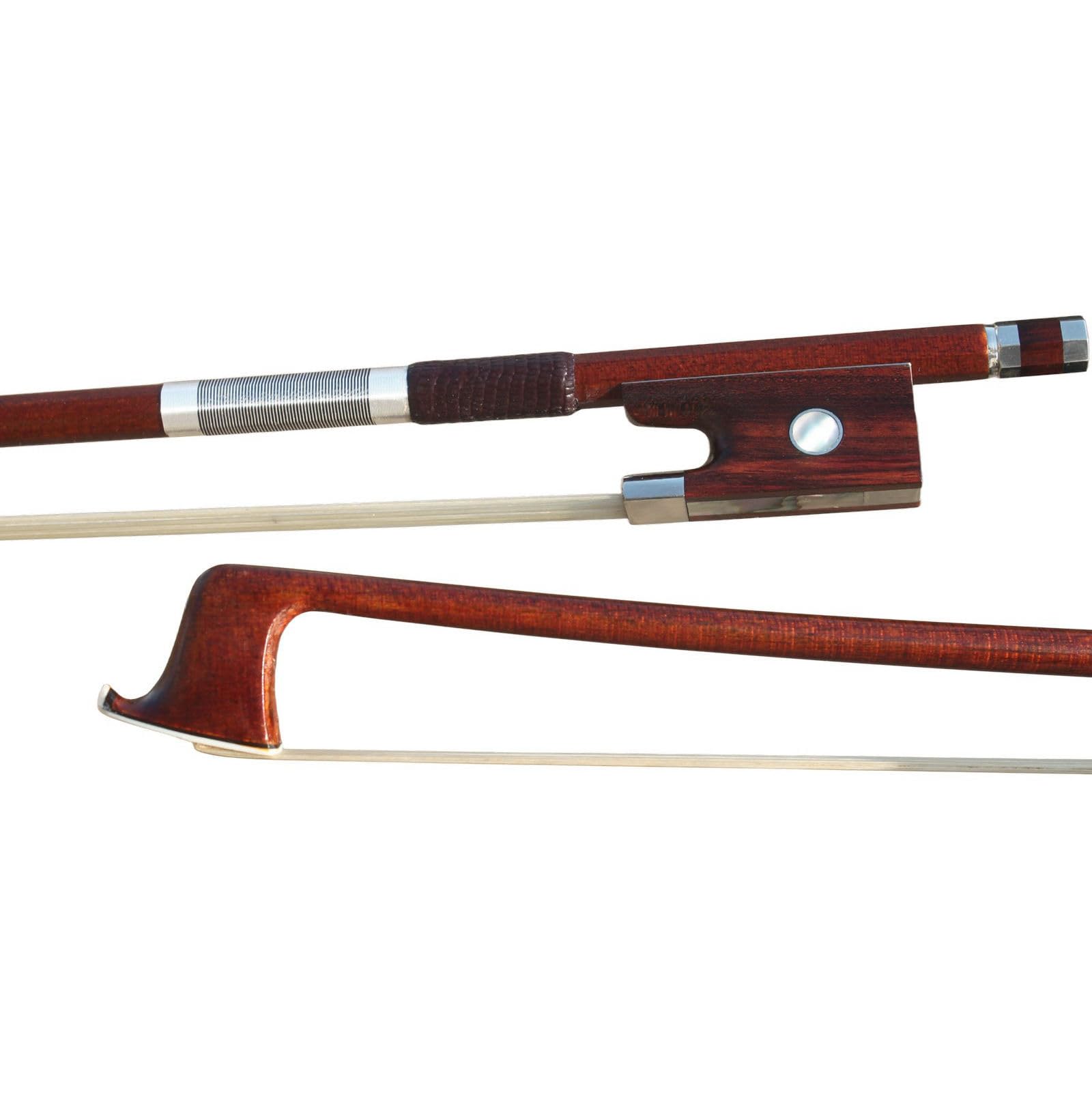 Carbon Fiber Violin Bow 4/4 Size - Hybrid Pernambuco Wood for Professionals & Students - Perfect for Performances & Practice