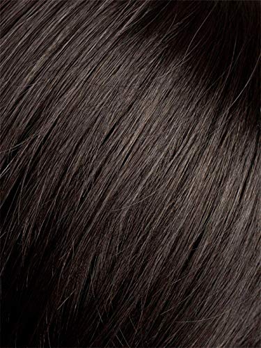 Ellen Wille Short Asymmetrical Boy Cut Synthetic Wig - Soft Tapered Neckline & Angled Fringe with Left Monofilament Part (Black) | Comfortable & Stylish Hair Solution for Hair Loss, Daily Wear & Special Occasions
