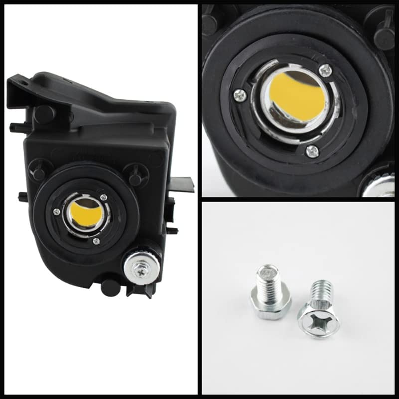 Spyder Auto 5075185 Chrome/Yellow LED Fog Lights - High Performance Off-Road & Night Driving Visibility Enhancement