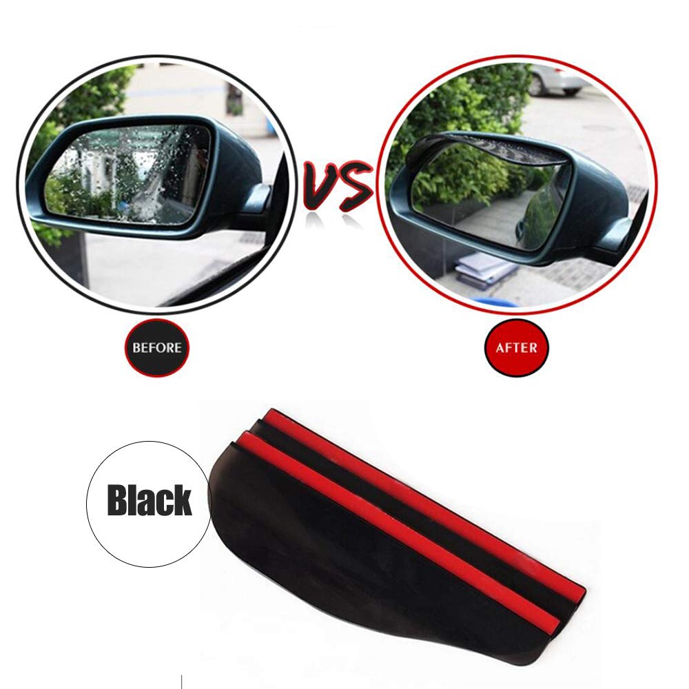 MCARCAR Car Side Mirror Rain Guards - Waterproof Rearview Mirror Covers & Eyebrow Shades, 2pcs/Set - Perfect for Rainy Weather & All-Season Driving Protection