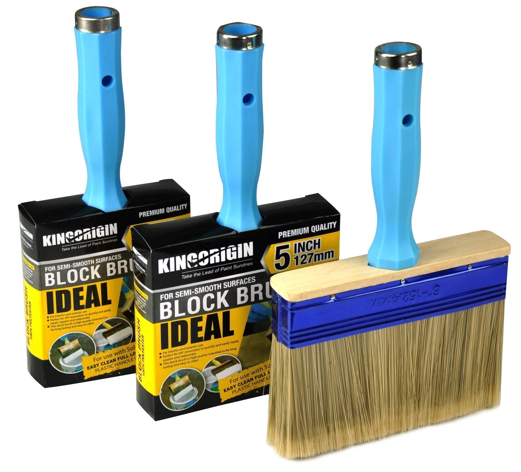 3 Pack Heavy Duty Deck Paint Brushes (4