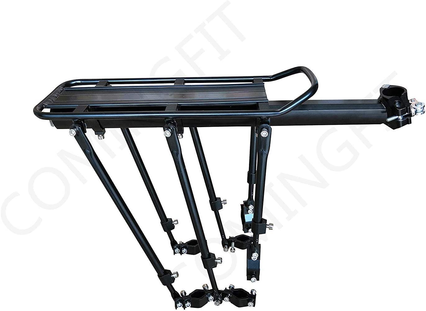 Heavy Duty Bike Carrier Rack - 400lbs Capacity Universal Adjustable Bicycle Cargo Rack with Solid Bearings - Perfect for Mountain Bikes, Commuting & Outdoor Adventures