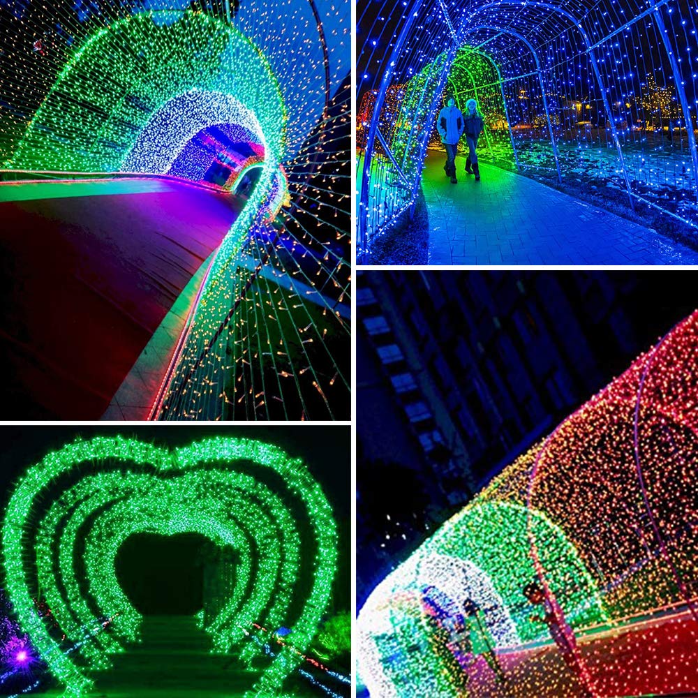 500 LED Green Christmas String Lights - St. Patrick's Day Decorations, 173.9ft Outdoor Twinkling Plug-in Hanging Lights for Xmas Tree, Party, Bar, Bedroom, Garden & Patio Decor - Perfect for Holiday Celebrations and Festive Atmosphere