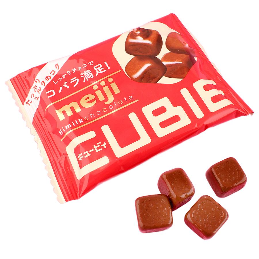 Meiji Hi Milk Cubie Chocolate Milk Chocolate Cubes 42g (Pack of 10) - Delicious Japanese Snack for Office, School & Travel - Perfect Gift for Chocolate Lovers
