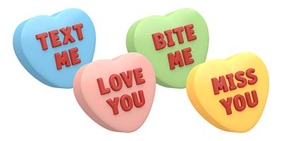 Candy Hearts Chocolate Mold for Cookies & Baking