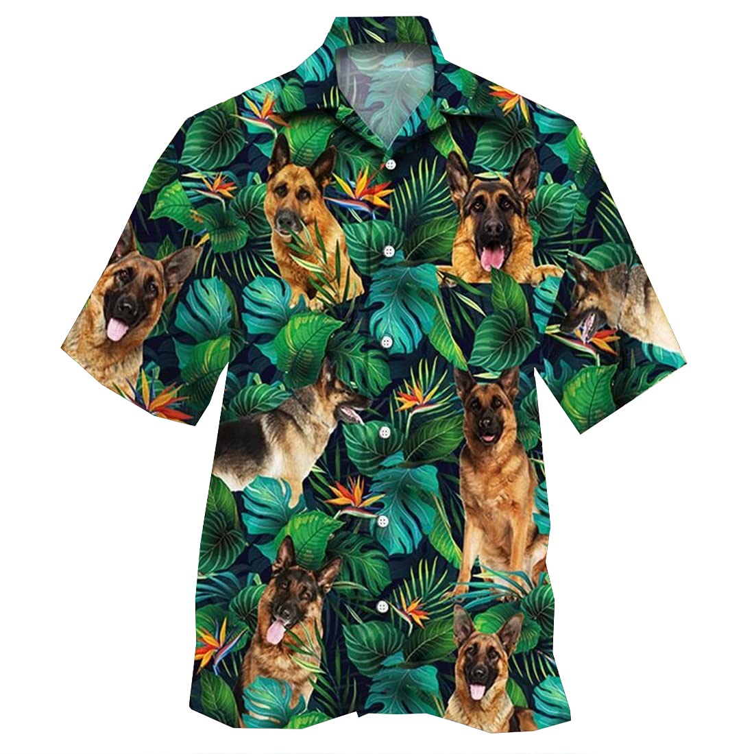 Stylish Tropical Hawaiian Shirts for Men & Women - Animal Print Short Sleeve Button Down Shirts Set of 40 - Perfect for Beach Vacations, Summer Parties & Casual Outings