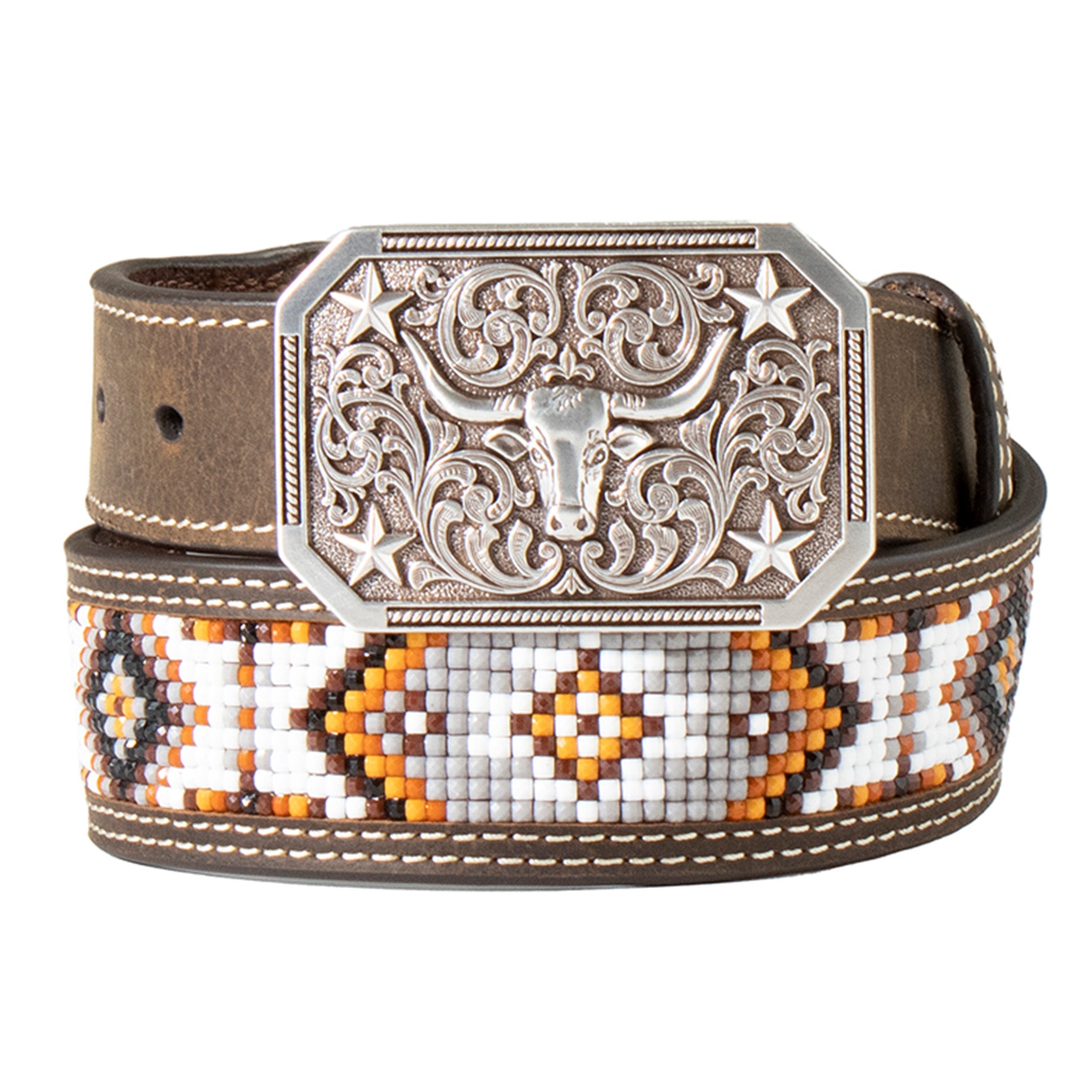 3D Youth Laced Beaded Inlay Belt for Jeans & Pants - Stylish Decorative Waistband for Teens & Young Adults | Perfect for Casual Outfits, Parties & Fashion Accessories