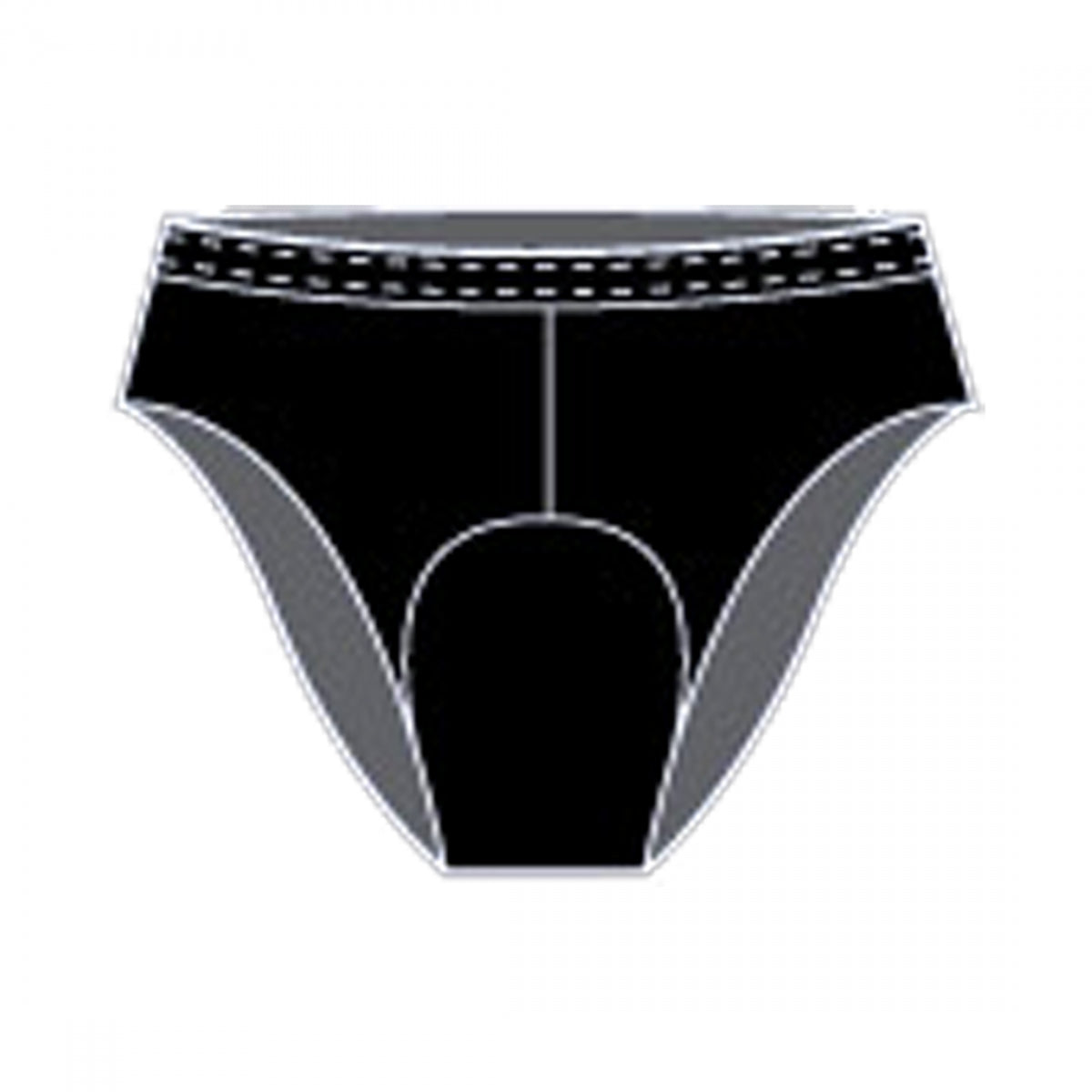 Andiamo Women's Padded Brief Underwear - Soft Comfortable Cotton Panties for Everyday Wear - Black Size Small - Perfect for Work, Yoga & Lounge