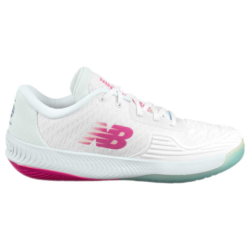 New Balance Women's FuelCell 996v5 Pickleball Shoes - White/Grey - D Width - Lightweight & Supportive for Court Sports & Casual Wear