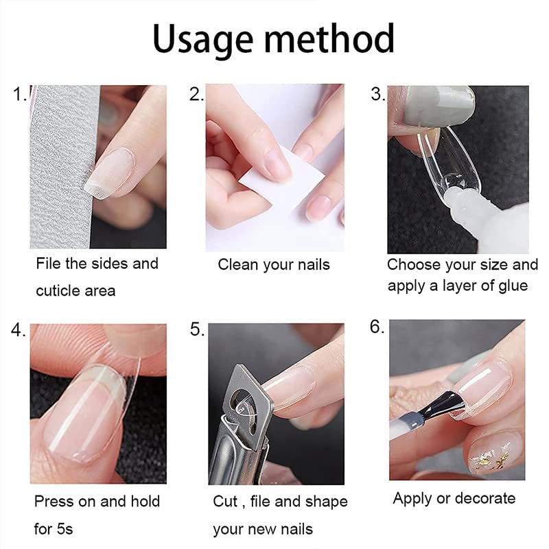 BELICIA NAILS BEAUTY Reusable Fake Nails Set - 100Pcs Almond Shaped Press on Nails with Nail Glue (10 Sizes, 3g Glue) - Perfect for Parties, Weddings & Daily Wear