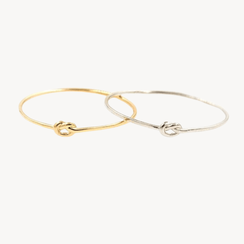 Baby Love Knot Ring - Sterling Silver Adjustable Knot Ring for Women & Girls - Perfect for Gifts, Birthdays & Everyday Wear