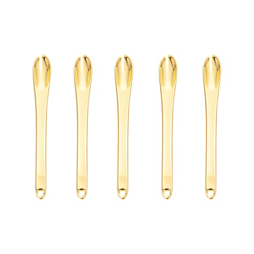 FRCOLOR 20 PCS Mini Metal Cosmetic Spatula Set - Makeup Mixing Spoons, Cream Applicators for Facial Care, Nail Art & DIY Beauty - Perfect for Professional Salons & Home Use