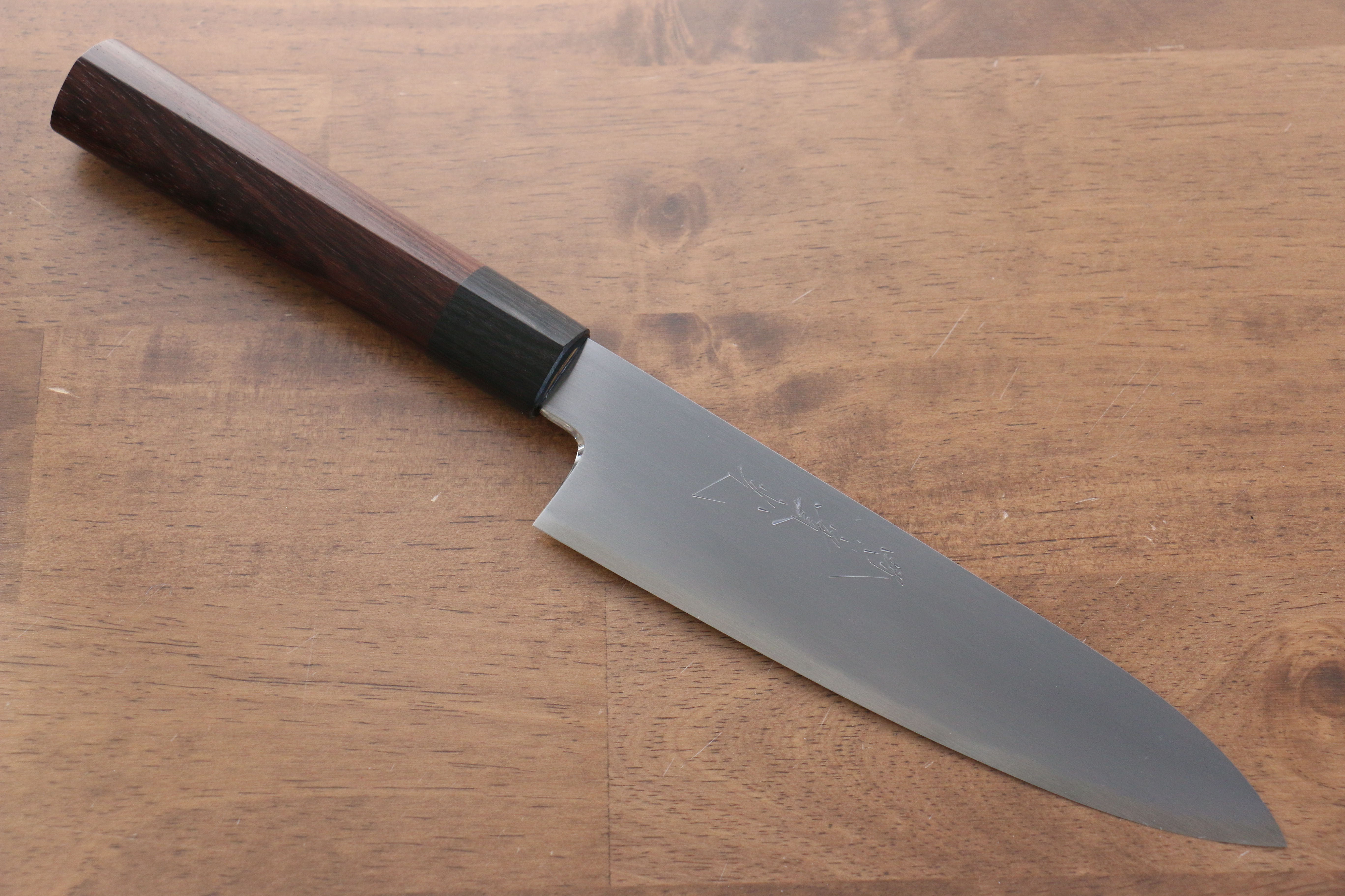 Premium Jikko White Steel No.2 Gyuto 180mm Japanese Chef Knife with Exquisite Shitan Handle - Perfect for Sushi, Sashimi & Precision Cutting