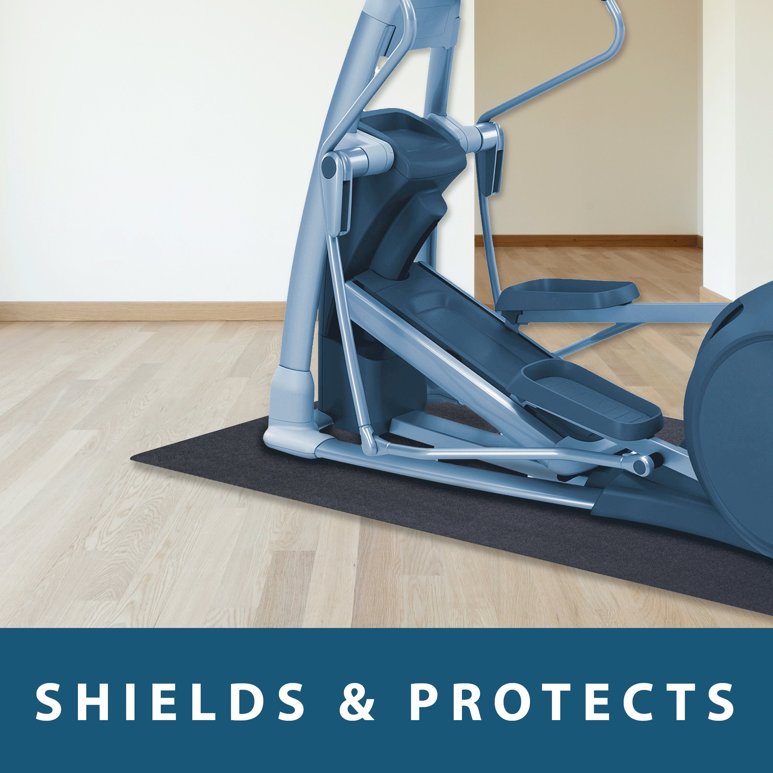 MotionTex Premium Treadmill Mat - Heavy Duty Exercise Equipment Floor Protector for Home Gym, Treadmill, Bike, Rowing Machine, Elliptical (30