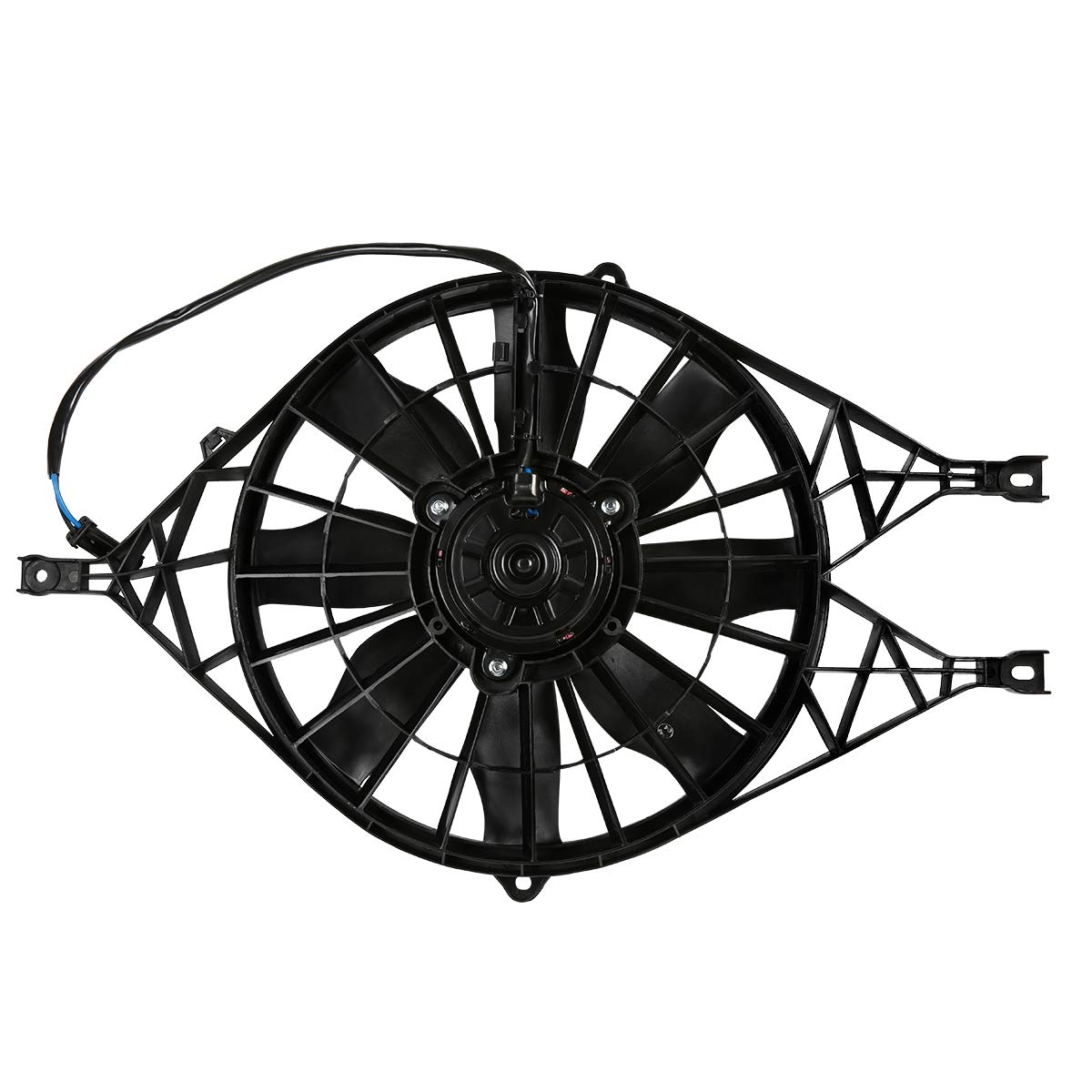 DNA MOTORING OEM-RF-0079 Factory Style Radiator Cooling Fan Assembly - High Efficiency Direct Replacement for 97-04 Dodge Dakota & 00-02 Durango - Perfect for Engine Overheating Prevention & Off-Road Adventures
