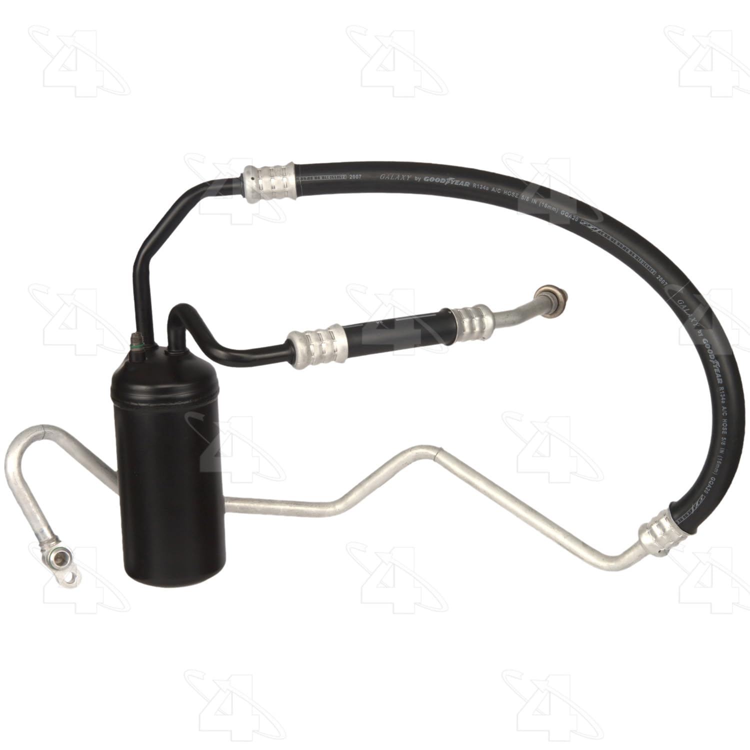 Four Seasons 55558 AC Accumulator with Hose - Replacement for Car AC System, Perfect for Automotive Air Conditioning Repair & Maintenance