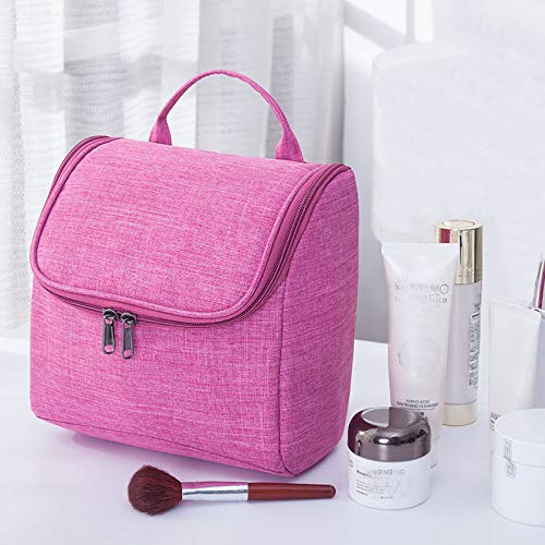 Waterproof Travel Toiletry Bag for Women & Girls - Multifunctional Cosmetic Organizer, Portable Makeup Pouch (Pink) | Perfect for Gym, Vacation & Daily Essentials Storage
