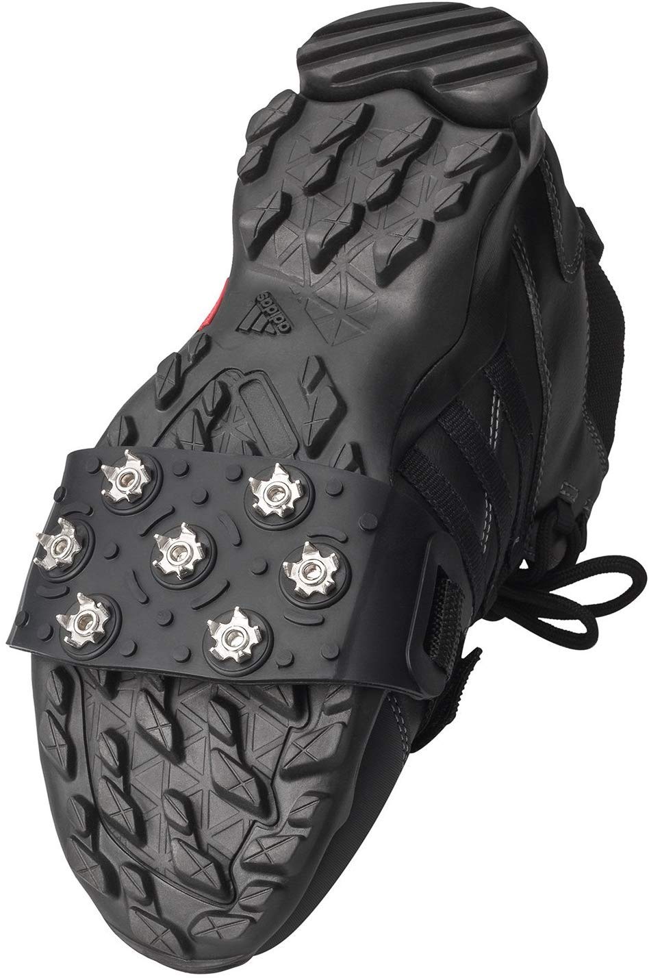 7-Point Anti-Skid Crampon Traction Cleats for Walking, Jogging, Hiking & Mountaineering - Ice & Snow Grips for Boots & Footwear - Perfect for Winter Trails, Icy Sidewalks & Outdoor Adventures