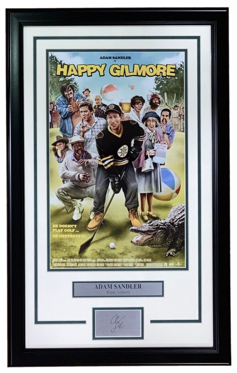 Adam Sandler Framed 11x17 Happy Gilmore Movie Photo with Laser Engraved Signature - Perfect Gift for Fans, Man Cave Decor, Movie Memorabilia Collection