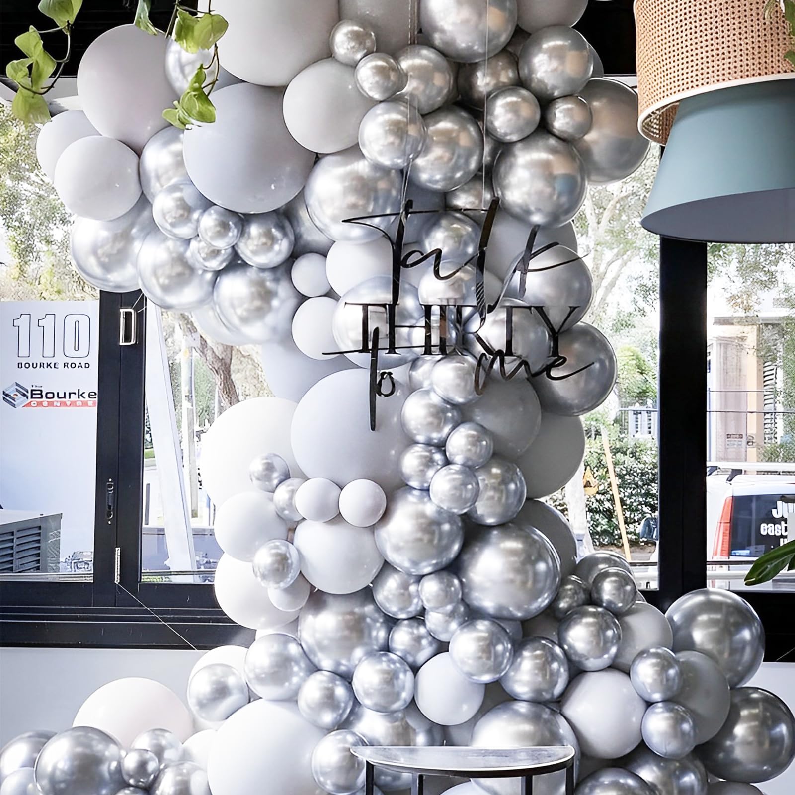 66-Pack 12 Inch Chrome Silver Latex Party Balloons - Metallic Balloons for Graduation, Wedding, Birthday, New Year, Baby Shower & Anniversary - Holiday Party Decorations & Event Backdrop Photography