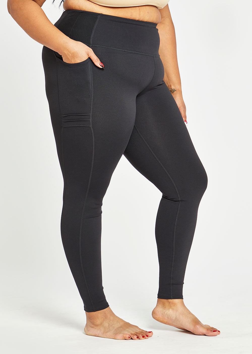 Women's High Waist Pocket Jogger Tights - Running Yoga Workout Leggings with Side Pockets | Perfect for Gym, Fitness & Everyday Wear