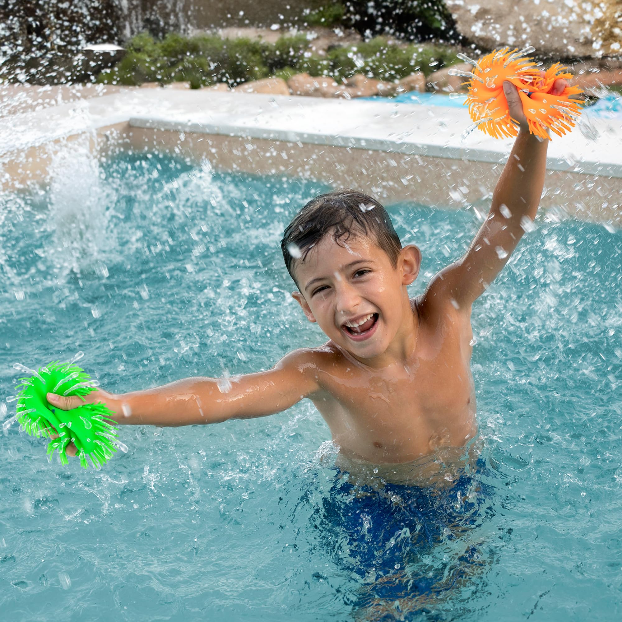 **ArtCreativity Splash Water Flying Disc Toys - Set of 3 Colorful Water Splashing Frisbees for Kids & Adults - Fun Outdoor Summer Games, Pool, Beach, and Backyard Water Play**