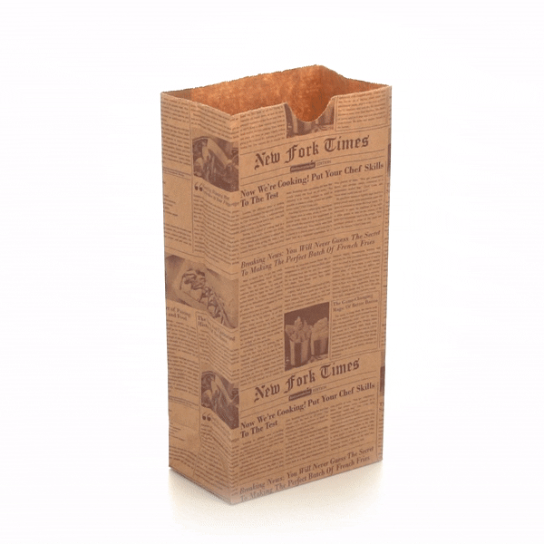 Eco-Friendly Kraft Paper Bags 2 lb Capacity - 4.25