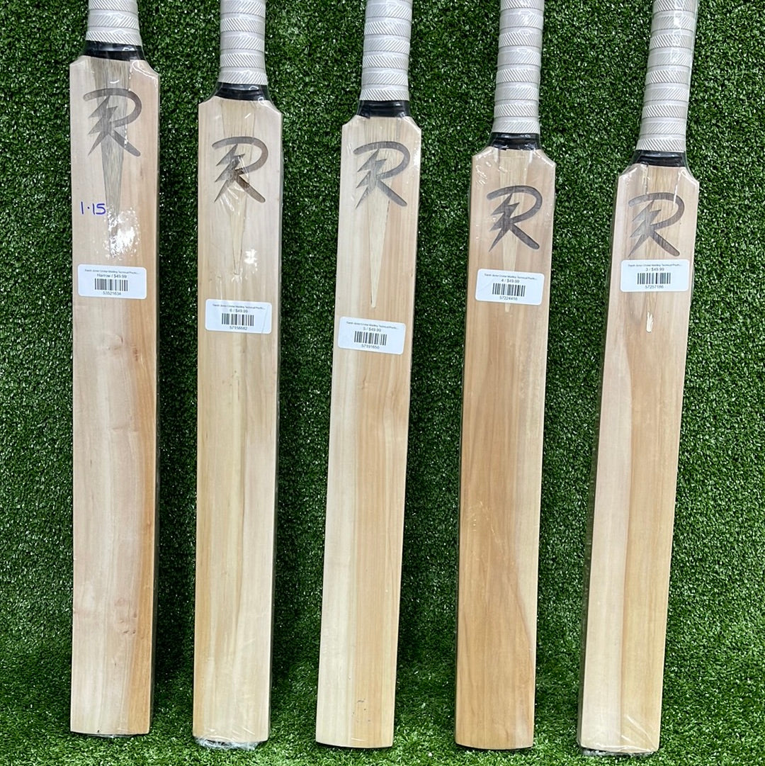 Raydn Intermediate Leather Cricket Practice Bat for Junior & Youth - Perfect for Training, Matches & Backyard Play