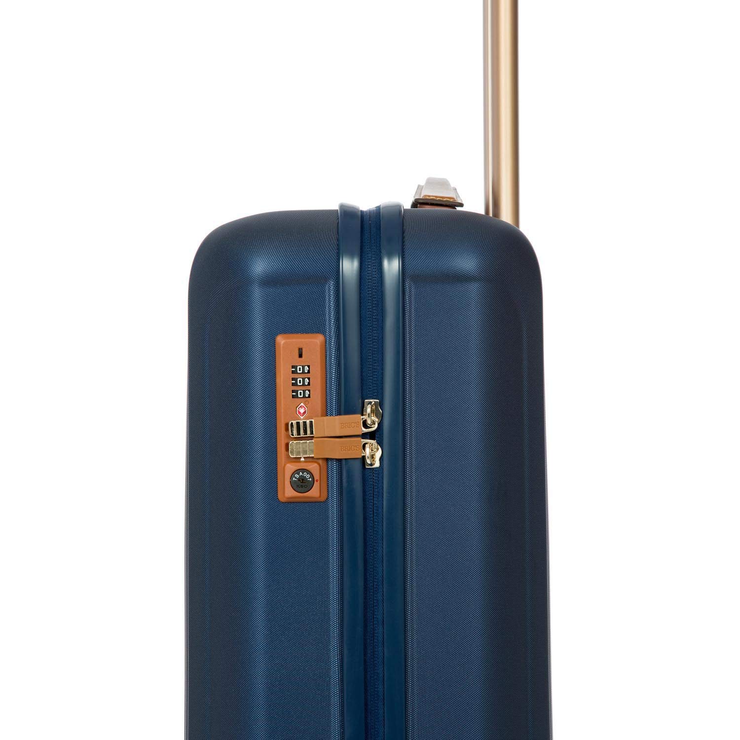 Bric's Capri 21 Inch Ultralight International Carry-On Spinner Suitcase - Matte Blue | Compact & Durable Hardshell Luggage for Business Travel & Weekend Getaways