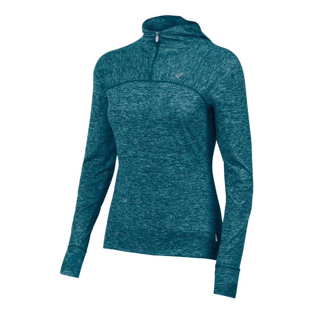 ASICS Women's ASX Lux 1/2 Zip Hoodie - Lightweight Running Jacket for Women, Breathable Athletic Pullover with Zipper - Perfect for Jogging, Gym & Outdoor Activities