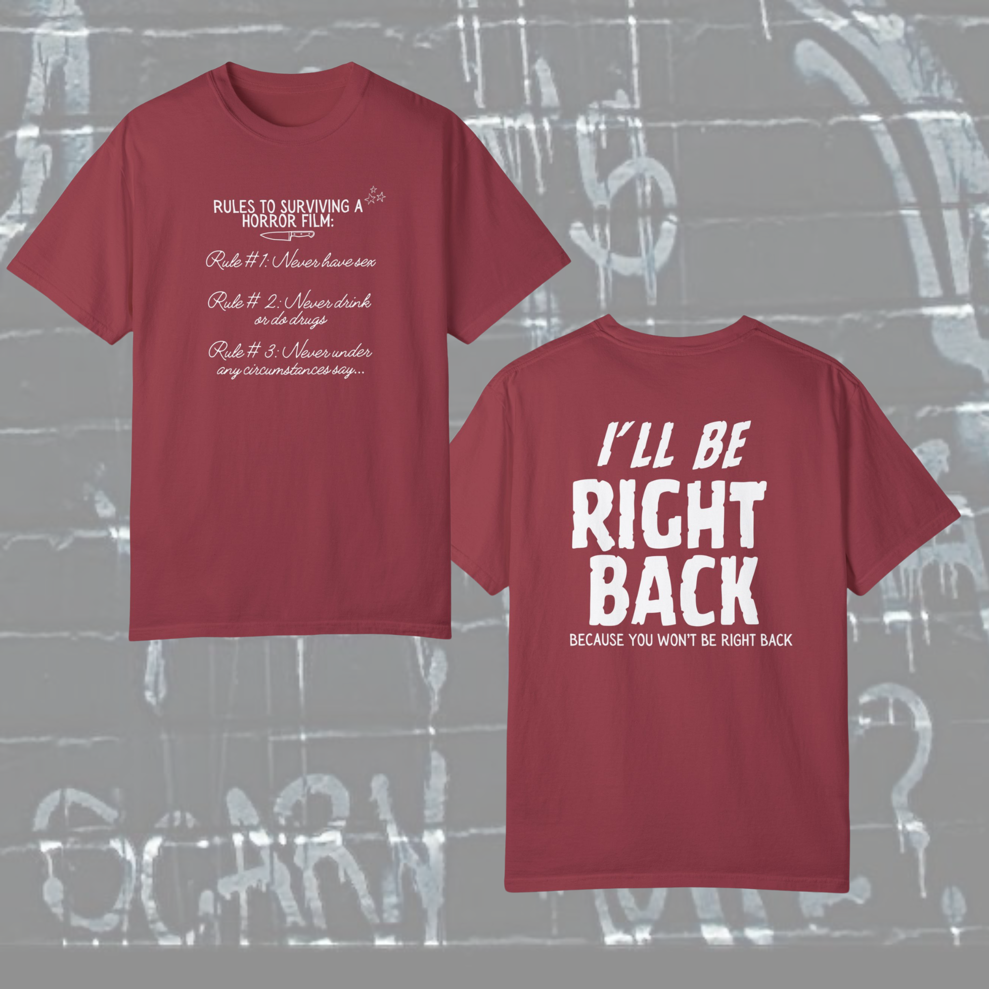 I'll Be Right Back Shirt - Funny Vintage Retro T-Shirt for Men & Women - Perfect for Casual Wear, Gifts, and Pop Culture Fans