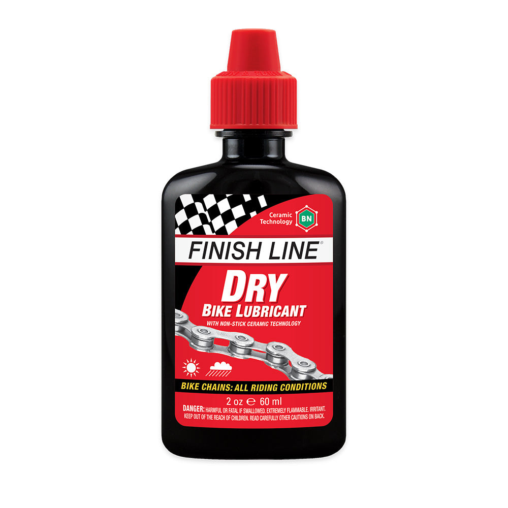 Finishline Dry Lube Bike Chain Lubricant - Premium Bicycle Chain Oil for Smooth, Quiet & Clean Cycling - Ideal for Road Bikes, Mountain Bikes & Commuter Bikes in All Weather Conditions