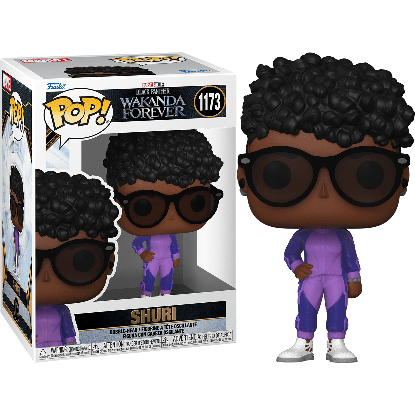 Marvel Black Panther Wakanda Forever Shuri Purple Action Figure - Collectible Toy for Marvel Fans, Perfect for Display & Gifts