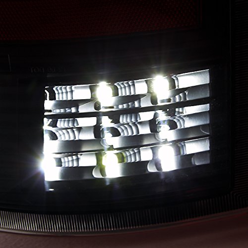 AKKON Black LED Tail Lights Brake Lamps Replacement Pair for 2009-2018 Dodge RAM 1500/2500/3500 - Left & Right Side | Durable & Bright Lighting for Night Driving & Enhanced Safety