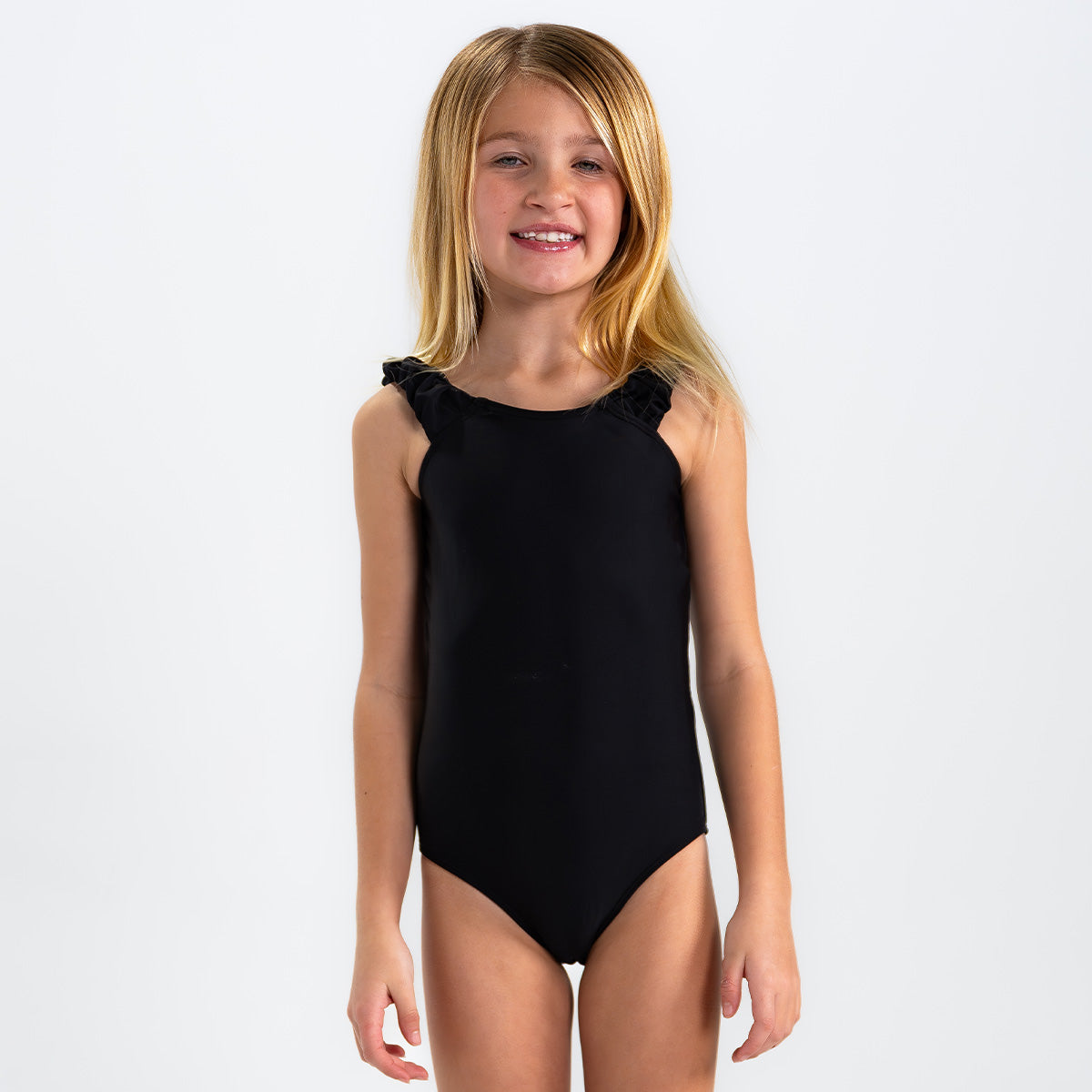 Puffy Sleeve One Piece Swimsuit for Girls - Trendy Ruffled Bathing Suit for Beach, Pool & Summer Vacations