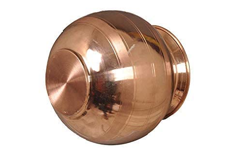 SHIV HOME WORLD Pure Copper Tamba Matka/Pot - 100% Authentic Copper Water Storage, Leak-Proof Design (0 Size) | Ayurvedic Health Benefits, Traditional Indian Water Vessel for Home & Wellness Rituals