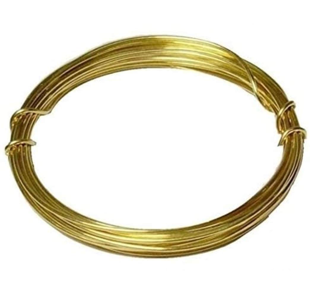 16 Gauge Red Brass Wire Dead Soft 27 Feet / C230 Brass - Ideal for Jewelry Making, Crafting, and Electrical Projects