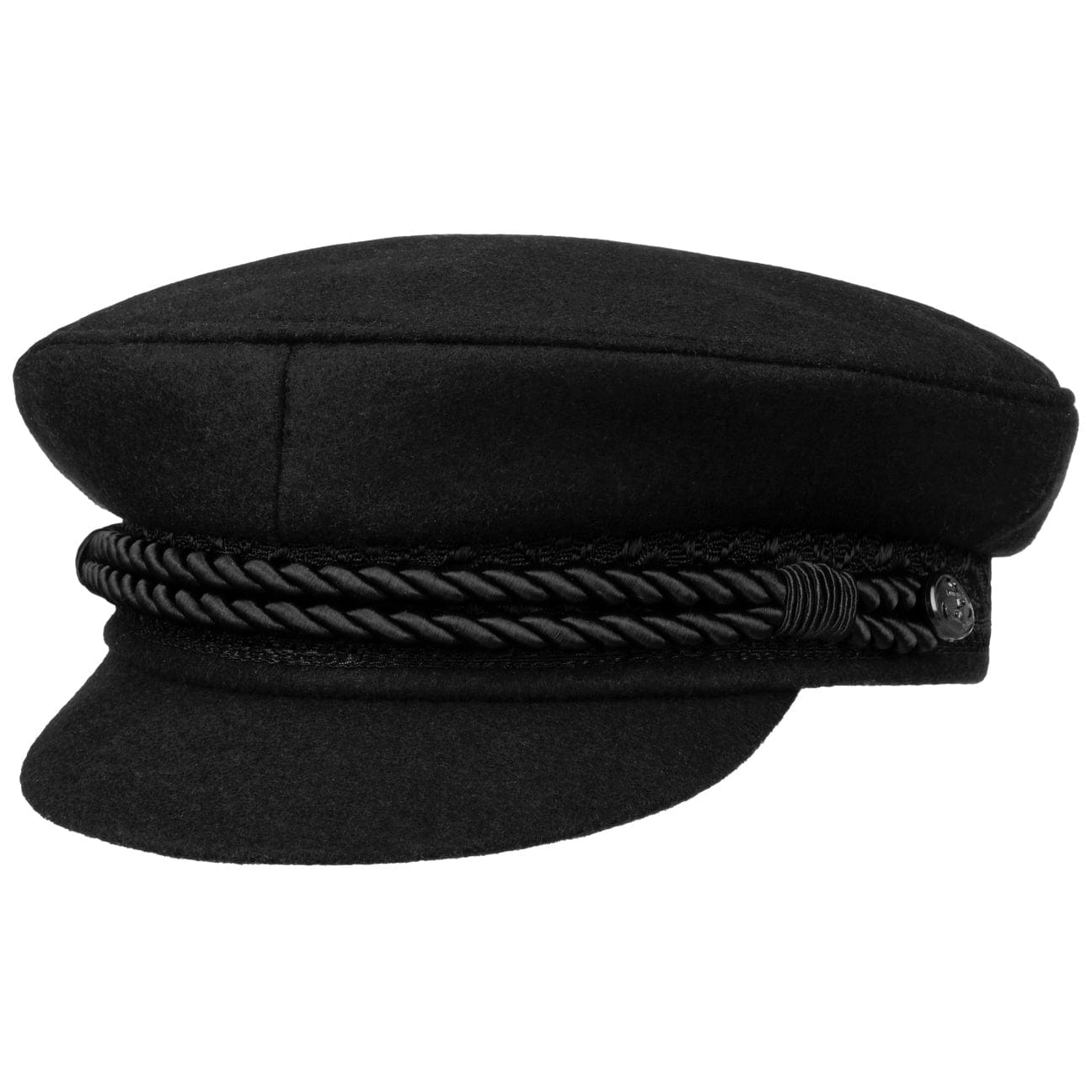 Hammaburg Black Elbe Sailor Cloth Hat - Classic Nautical Style for Men & Women - Perfect for Sailing, Beach Outings, and Summer Fashion