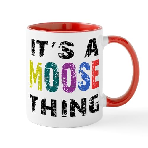 White/Red Inside - Moose THING Mug