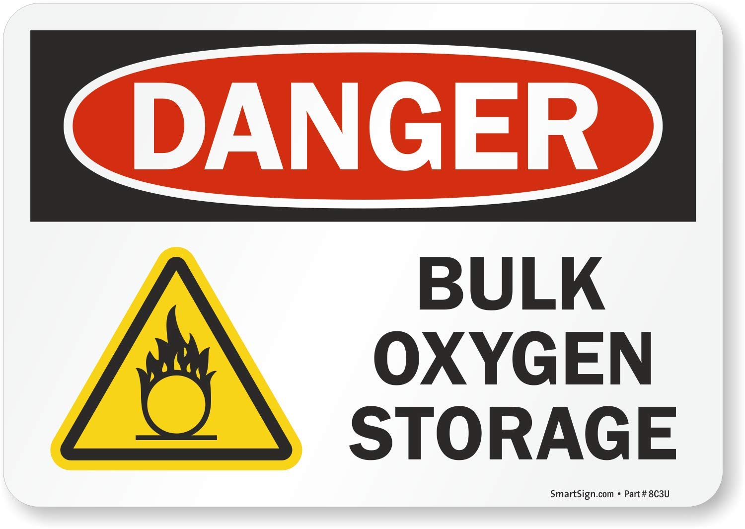 Danger - Bulk Oxygen Storage Sign | 7